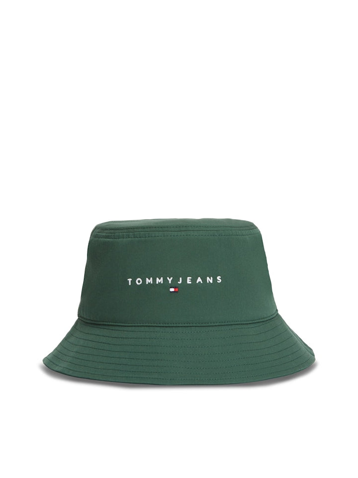 TOMMY JEANS LINEAR LOGO BUCKET - SHADOW PINE