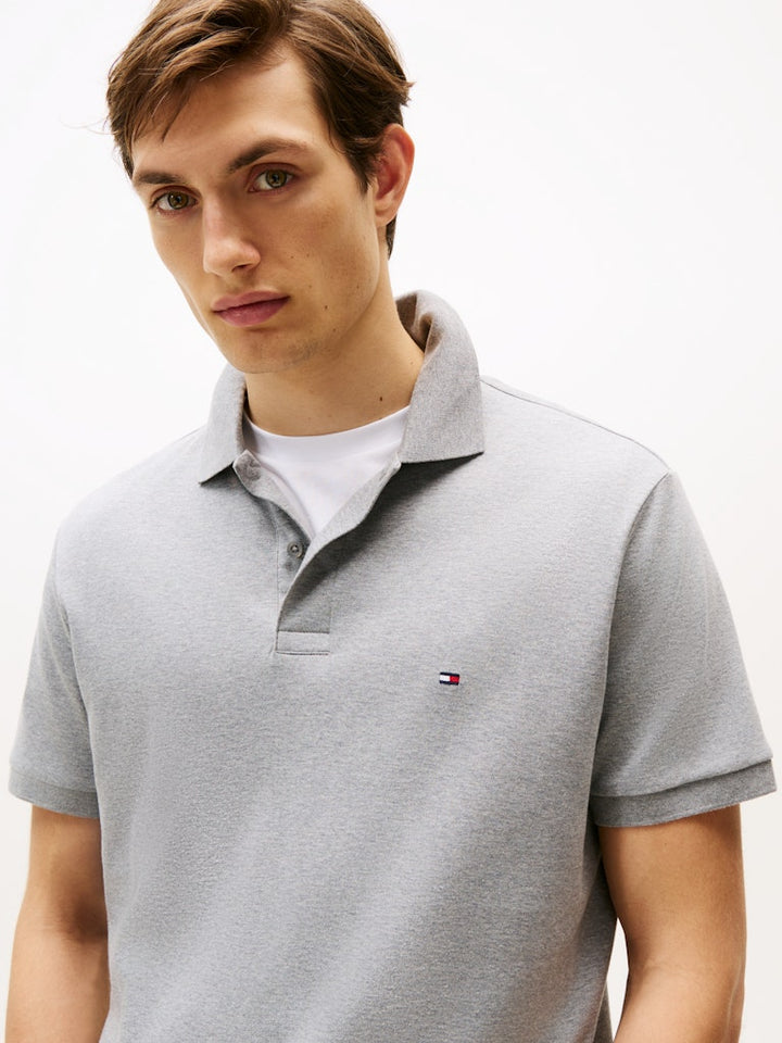 TOMMY HILFIGER LIQUID COTTON REG SEASONAL POLO - MEDIUM GREY