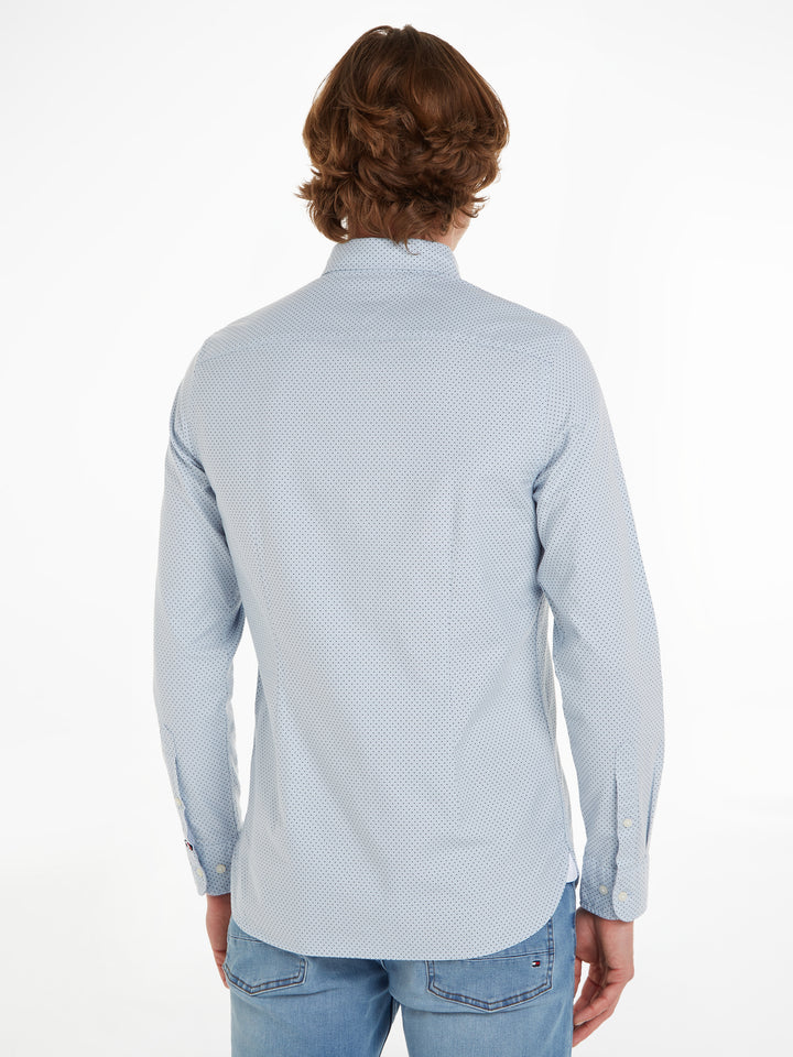 TH MICRO DOT PRINT SF SHIRT - BLUE/NAVY