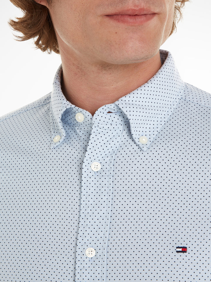 TH MICRO DOT PRINT SF SHIRT - BLUE/NAVY