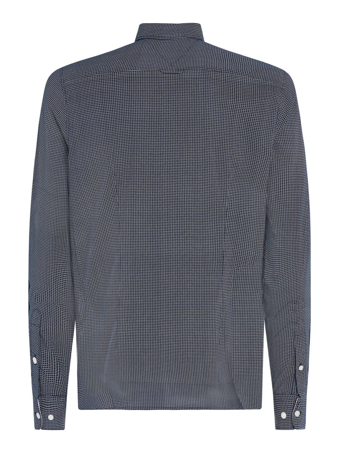 TH FLEX MICRO FOULARD SF SHIRT - NAVY/WHITE