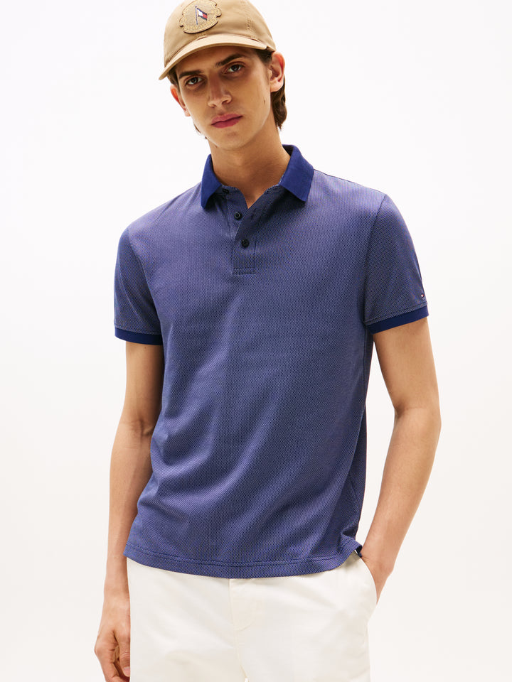 TH SINGLE JERSEY JACQUARD REG POLO