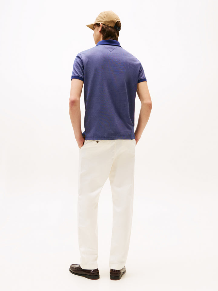 TH SINGLE JERSEY JACQUARD REG POLO