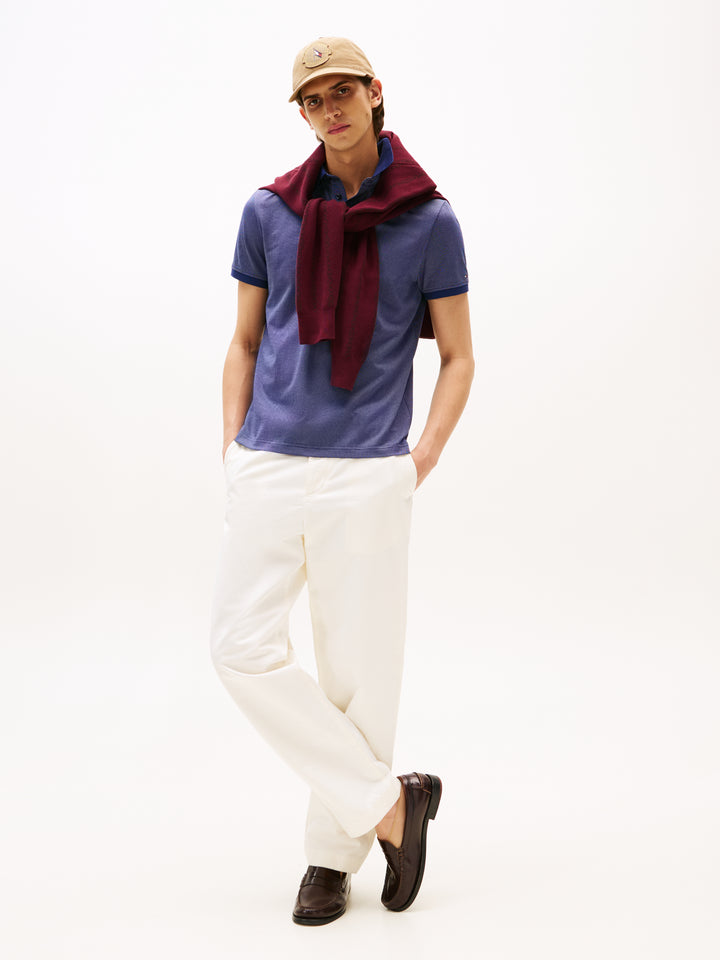 TH SINGLE JERSEY JACQUARD REG POLO