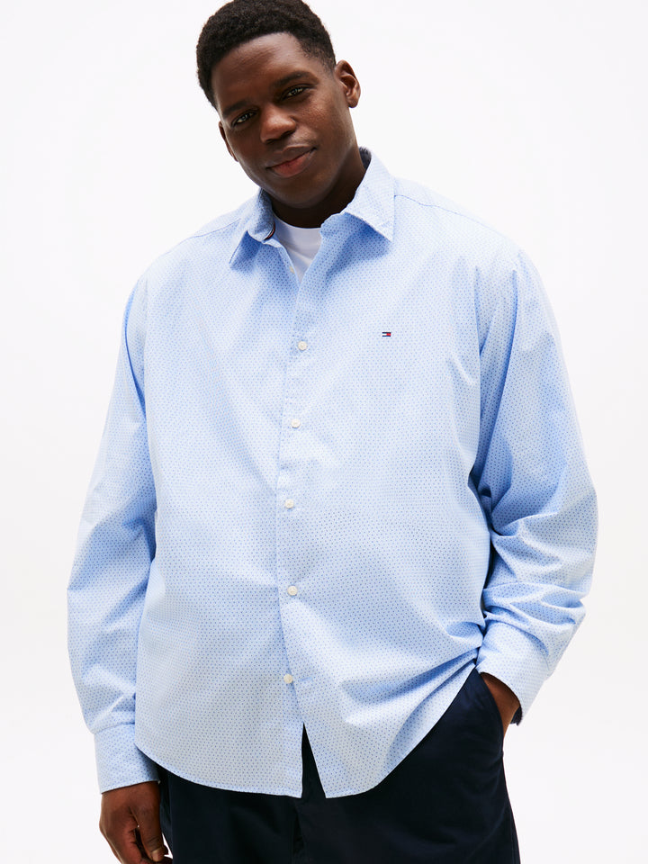 TH BT-FLEX POPLIN MINI PRINT - CLOUDY BL