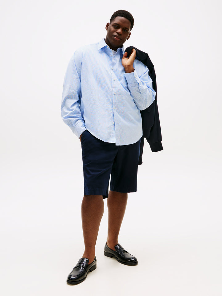TH BT-FLEX POPLIN MINI PRINT - CLOUDY BL