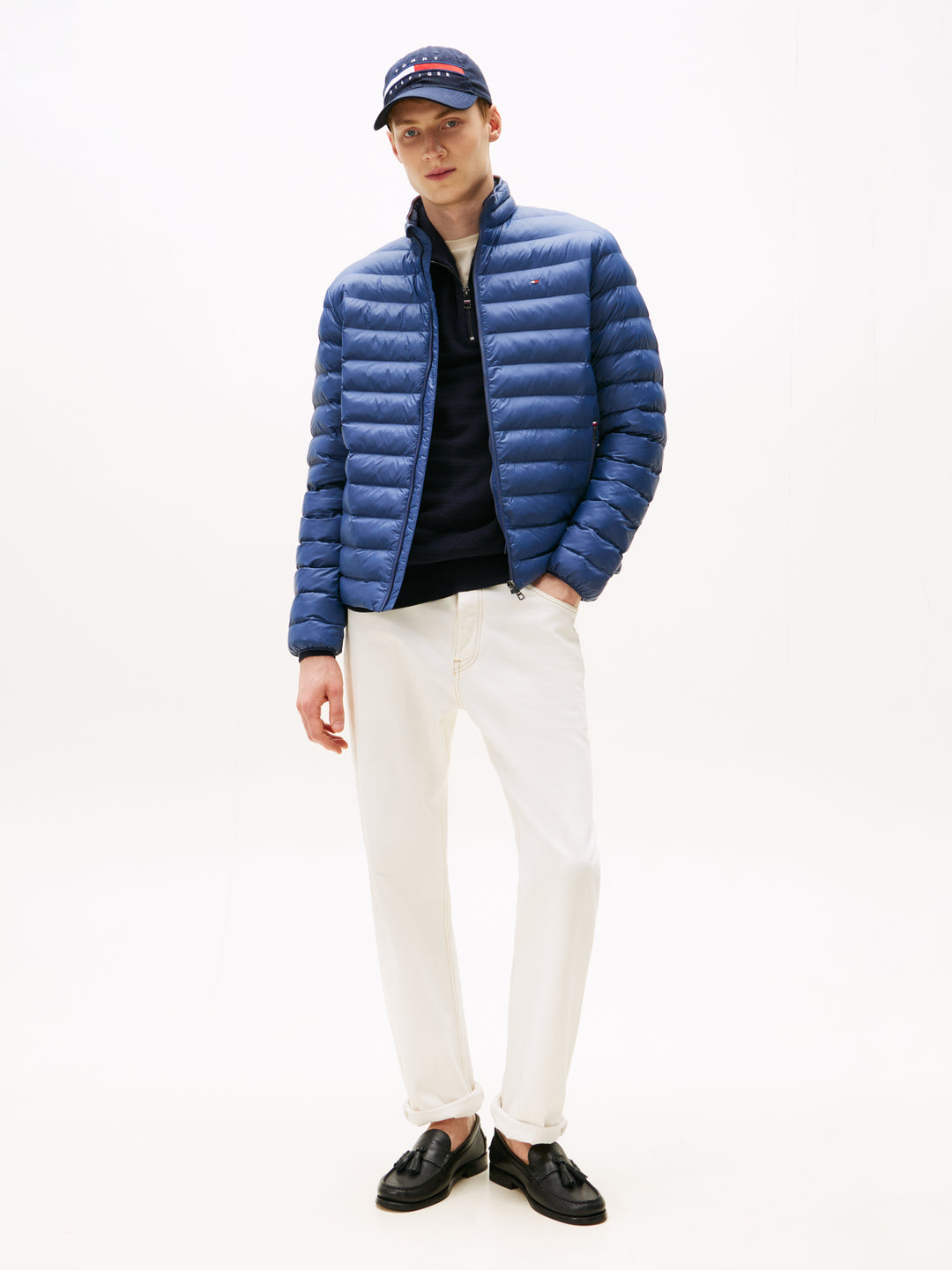 TH PACKABLE RECYCLED JACKET - FADED INDIGO