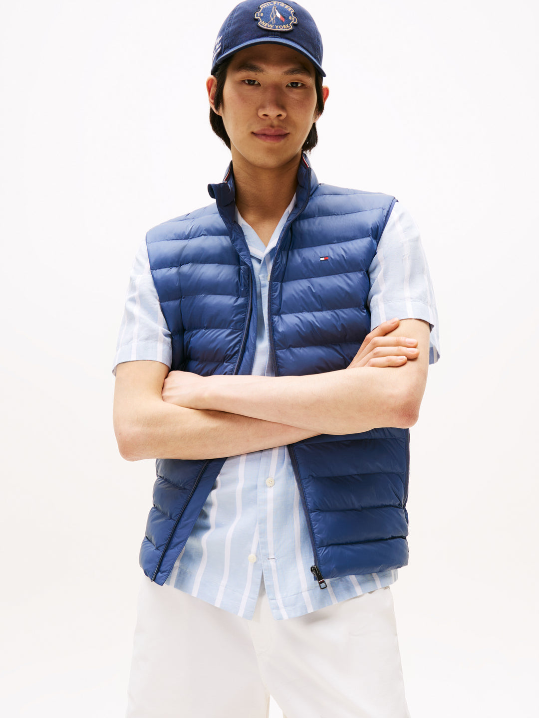 TH PACKABLE RECYCLED VEST - FADED INDIGO