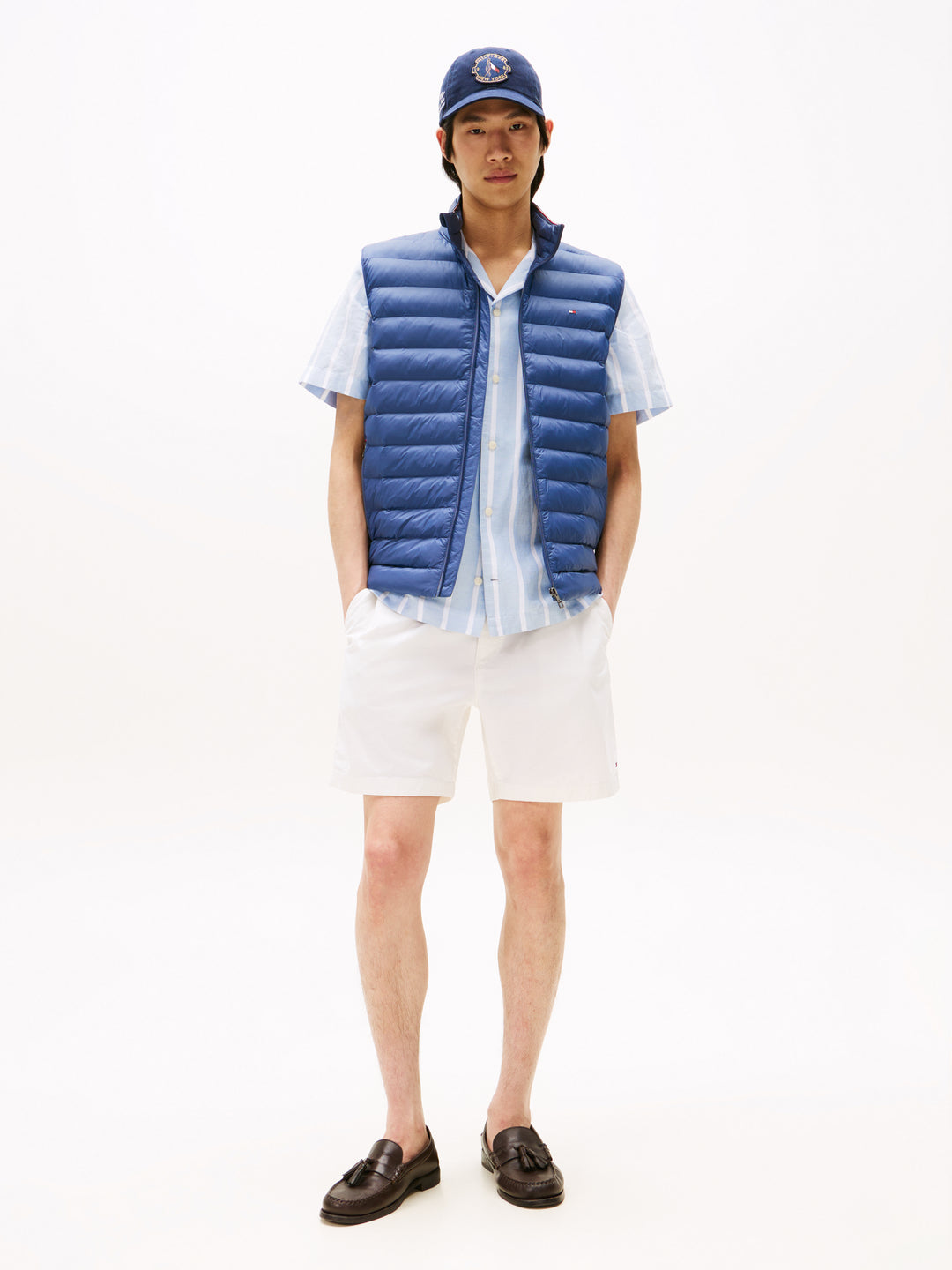 TH PACKABLE RECYCLED VEST - FADED INDIGO
