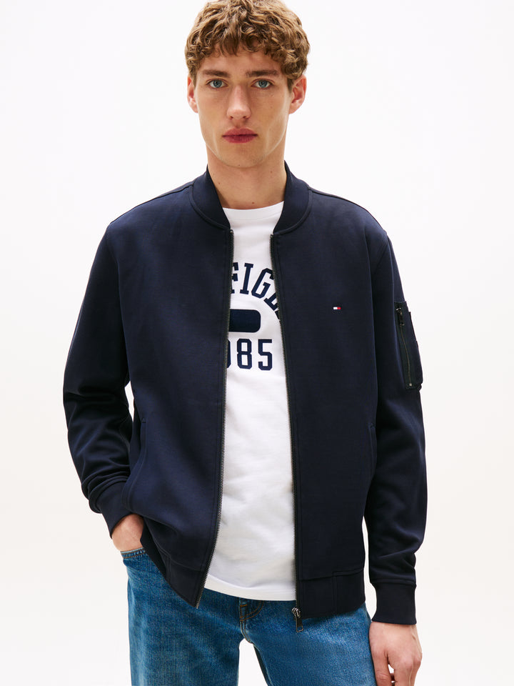 TH ESS INTECHNO BASEBALL JACKET - NAVY