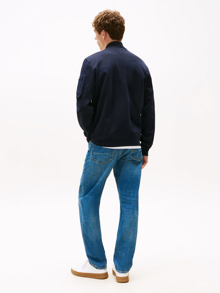TH ESS INTECHNO BASEBALL JACKET - NAVY