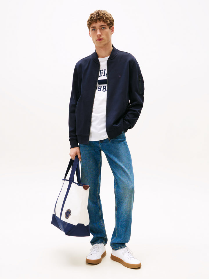 TH ESS INTECHNO BASEBALL JACKET - NAVY