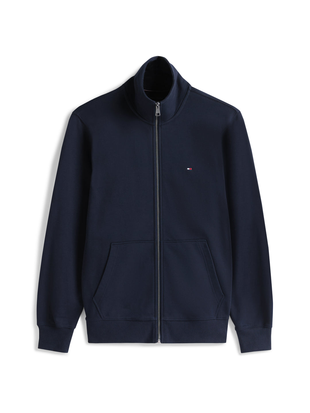 TH ESSENTIAL TERRY ZT STAND COLLAR NAVY