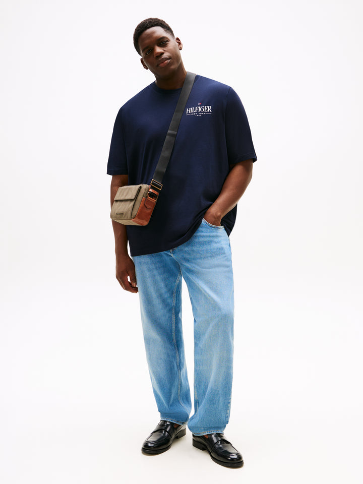 TH BT-HILFIGER STACK TEE - NAVY