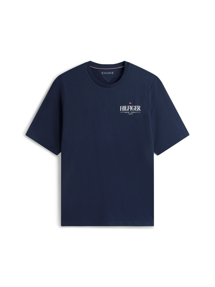 TH BT-HILFIGER STACK TEE - NAVY