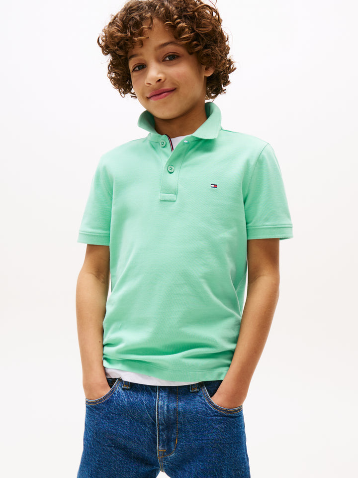 TH BOYS FLAG POLO SS - MENTHOL