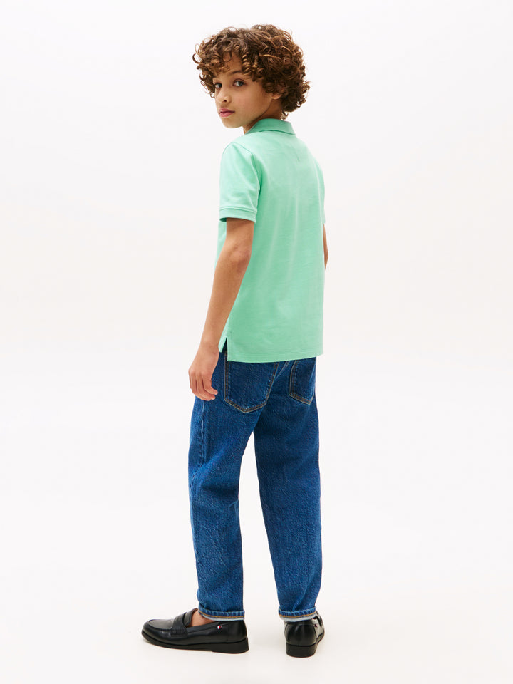 TH BOYS FLAG POLO SS - MENTHOL
