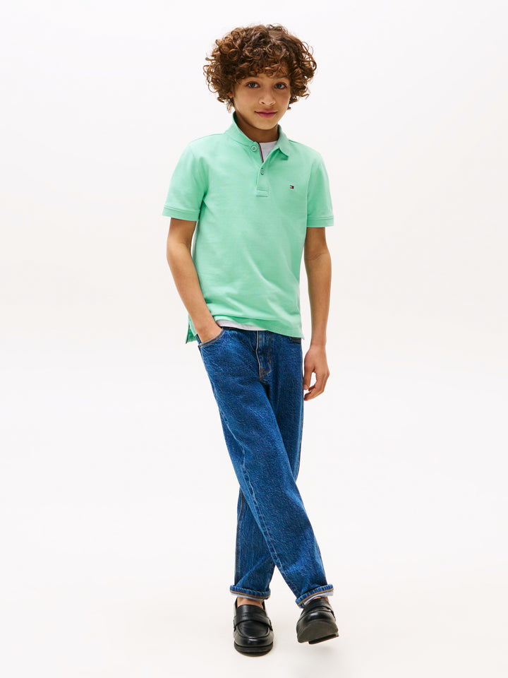 TH BOYS FLAG POLO SS - MENTHOL