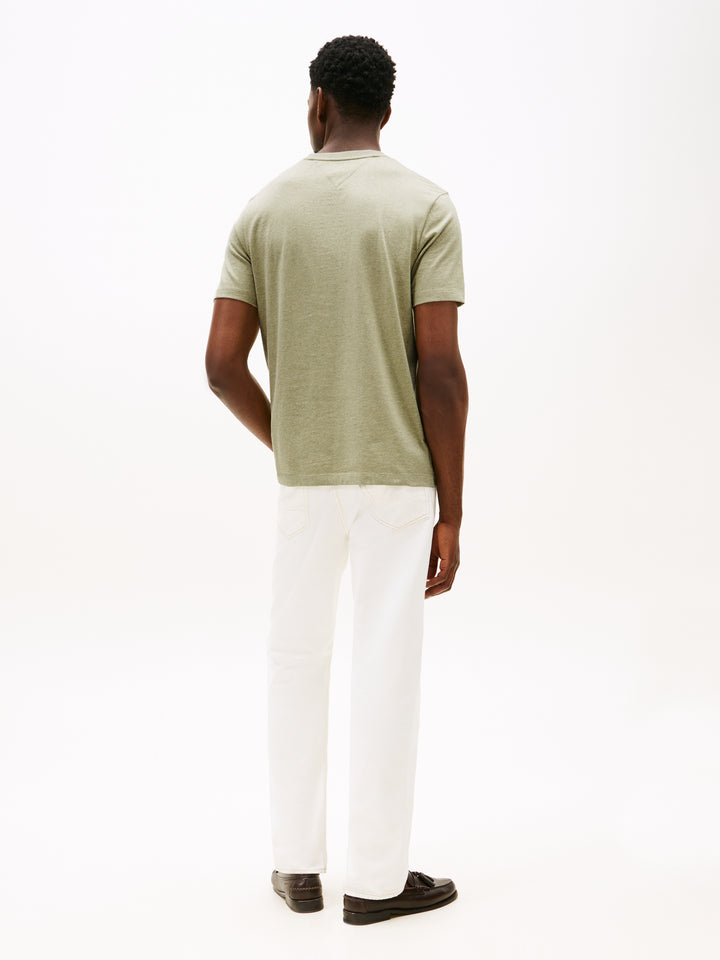 TH ESS REG FIT HEATHER TEE - OLIVE