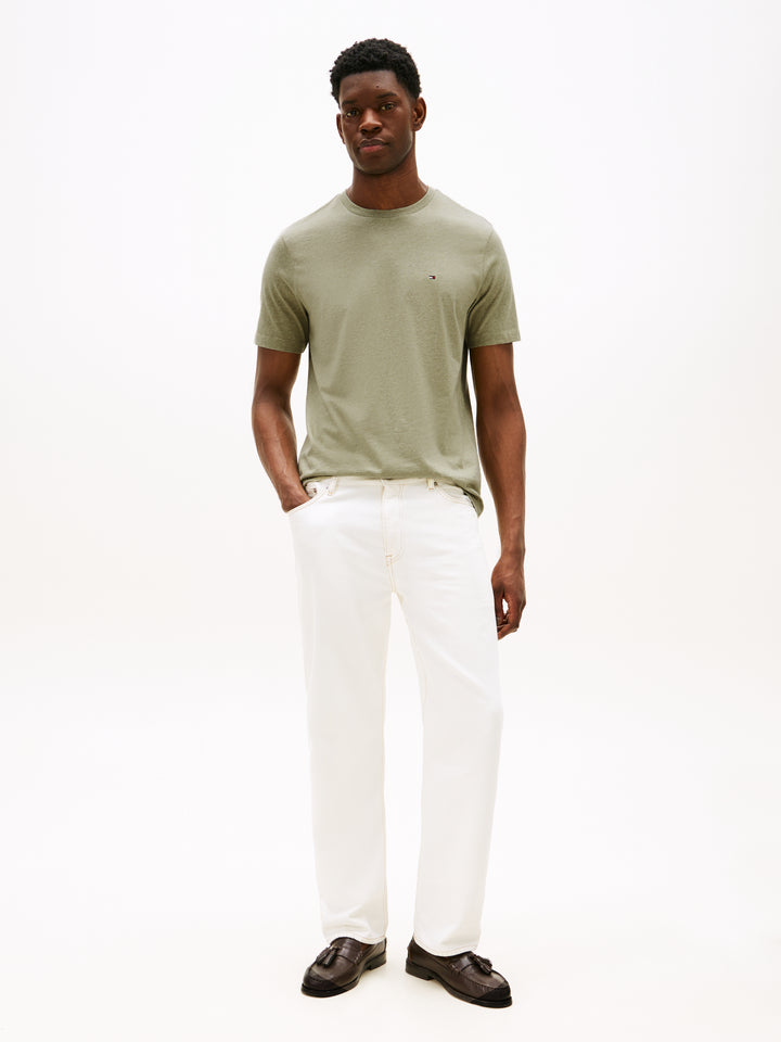 TH ESS REG FIT HEATHER TEE - OLIVE