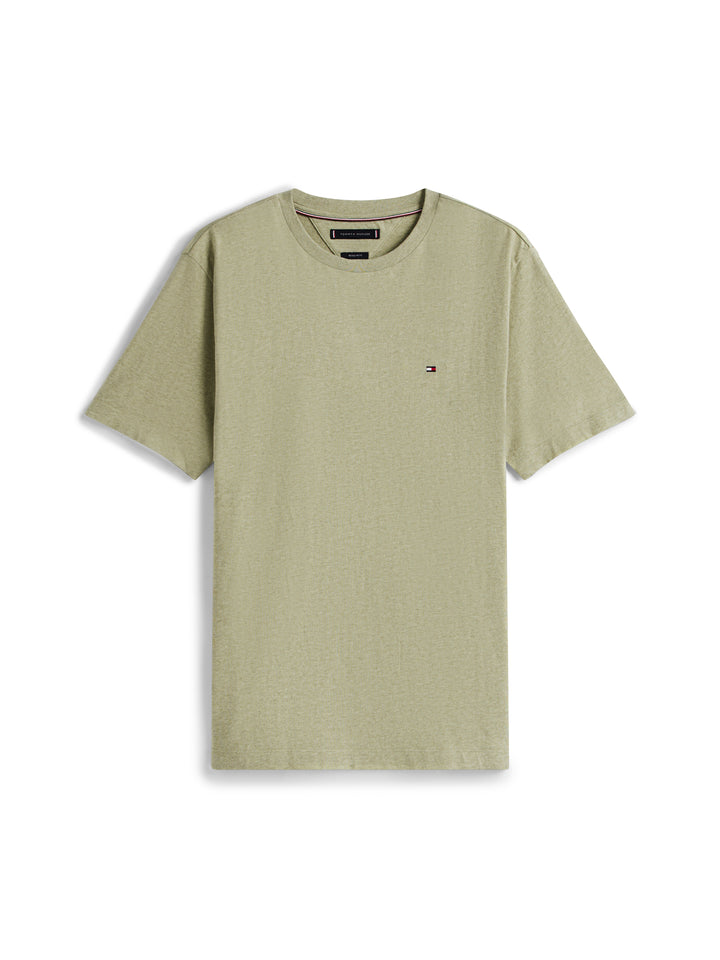 TH ESS REG FIT HEATHER TEE - OLIVE