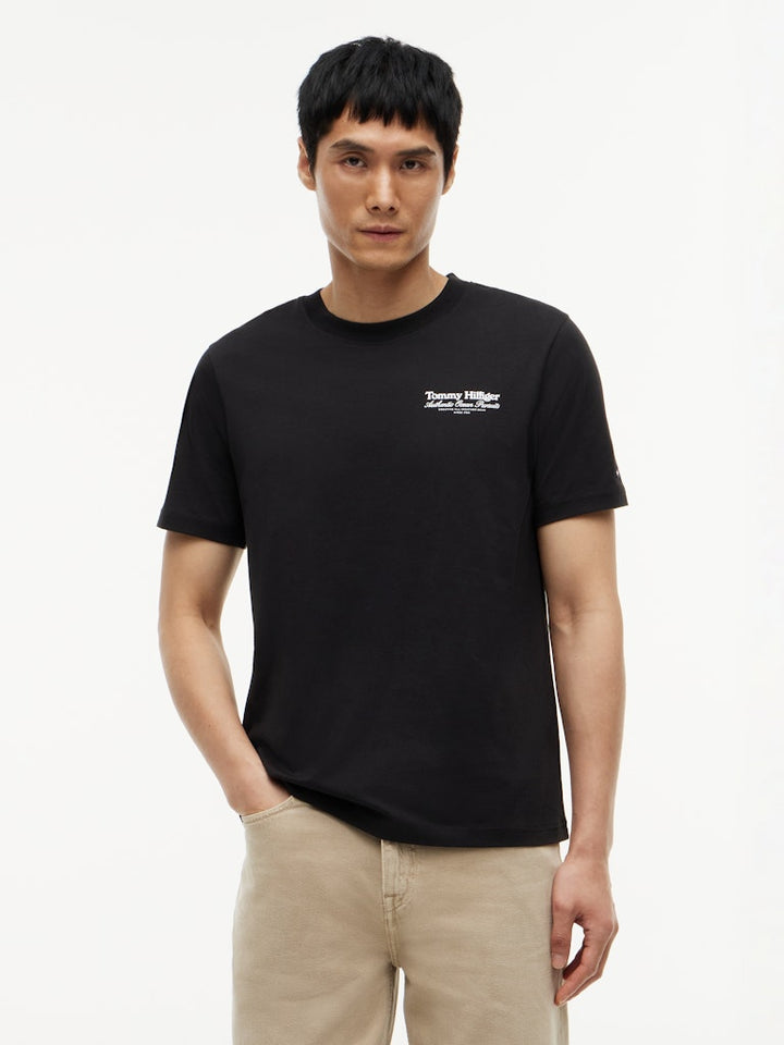 TH NAUTICAL BACK GRAPHIC REG TEE - BLACK