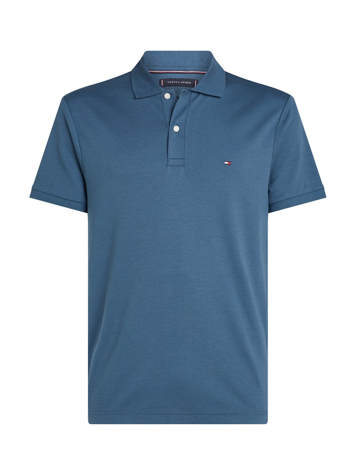 TH LIQUID COTTON REG SEASONAL POLO - AEGEAN SEA