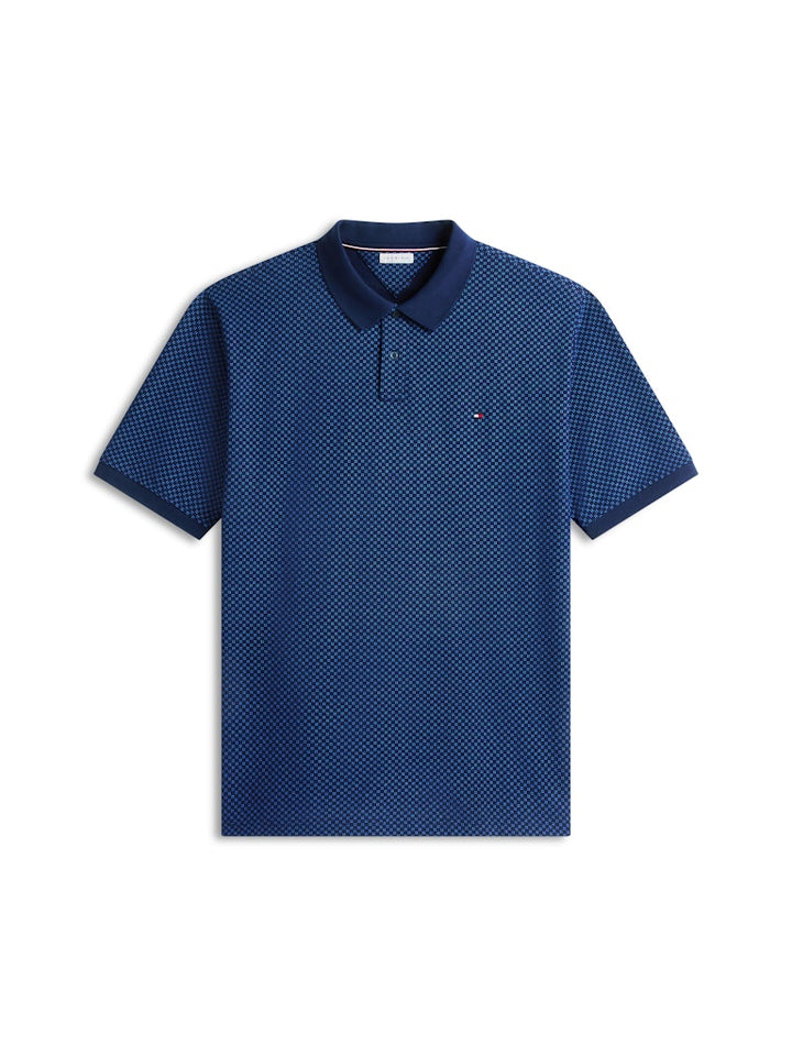 TOMMY HILFIGER BT-MICROPRINT PIQUE REG POLO - CARBON