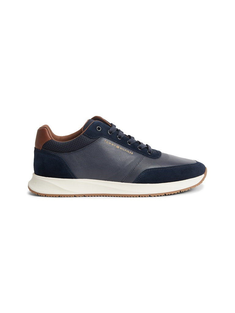 TOMMY HILFIGER DRESSY RUNNER SUEDE MIX - NAVY