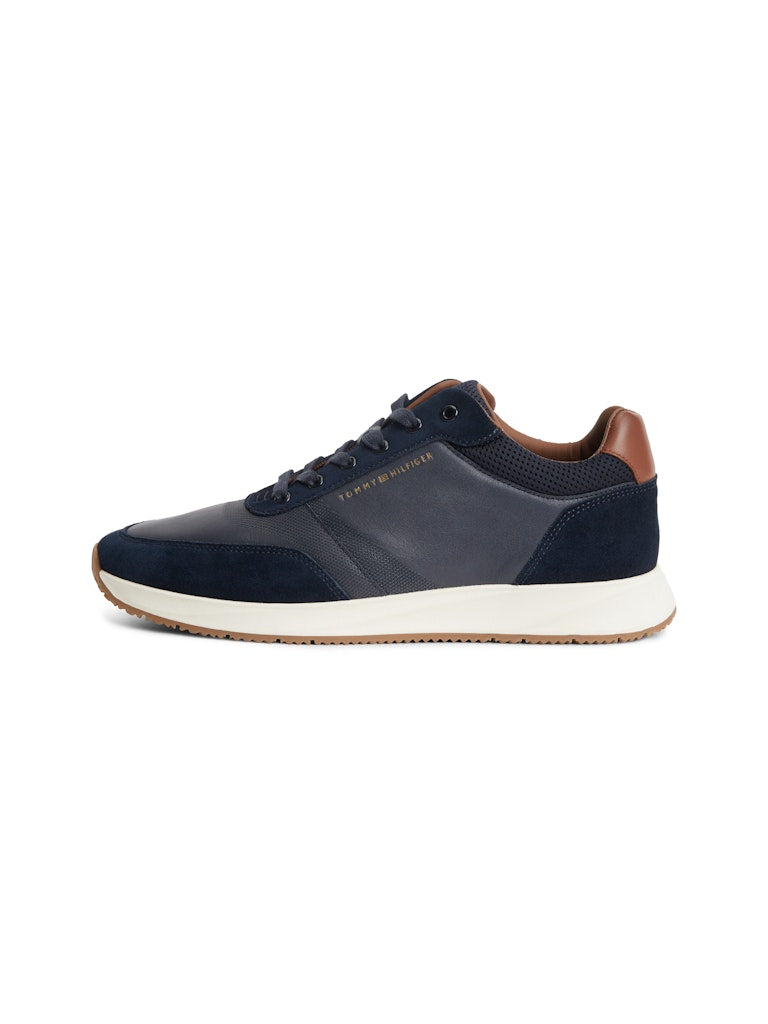 TOMMY HILFIGER DRESSY RUNNER SUEDE MIX - NAVY