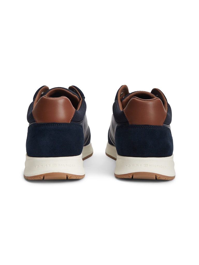 TOMMY HILFIGER DRESSY RUNNER SUEDE MIX - NAVY