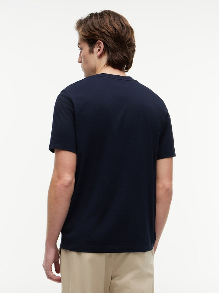 TOMMY HILFIGER SCRIPT STACK REGULAR TEE - NAVY