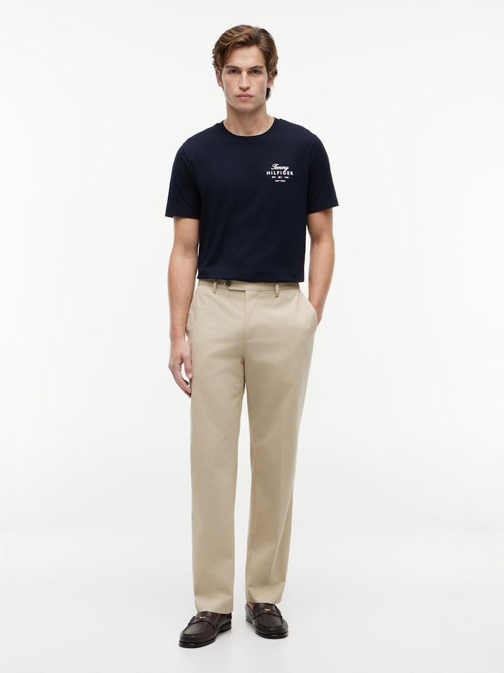 TOMMY HILFIGER SCRIPT STACK REGULAR TEE - NAVY