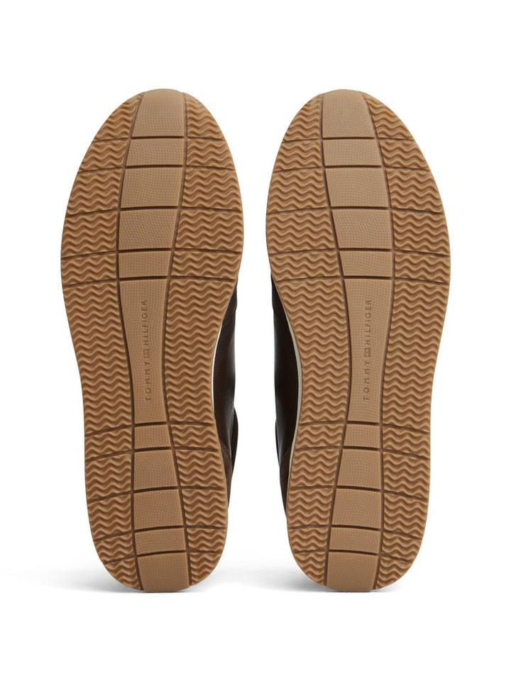 TOMMY HILFIGER DRESSY RUNNER SUEDE MIX - COCOA