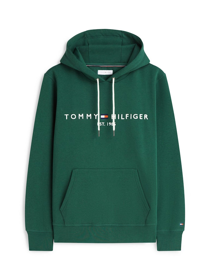 TOMMY HILFIGER TOMMY LOGO HOODY - STREET GREEN