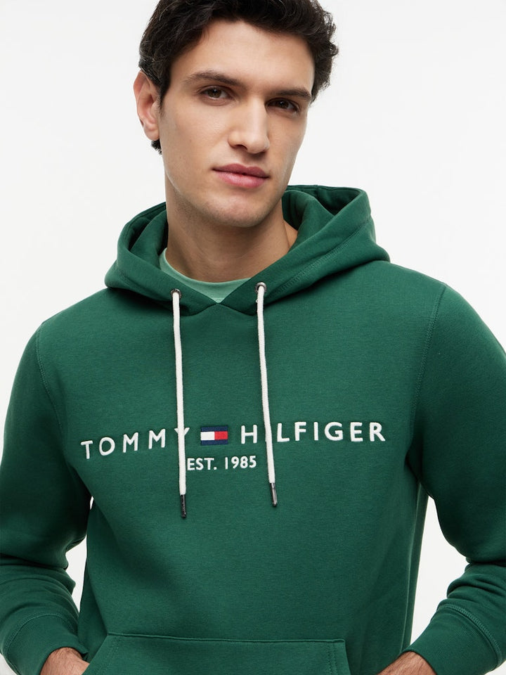 TOMMY HILFIGER TOMMY LOGO HOODY - STREET GREEN