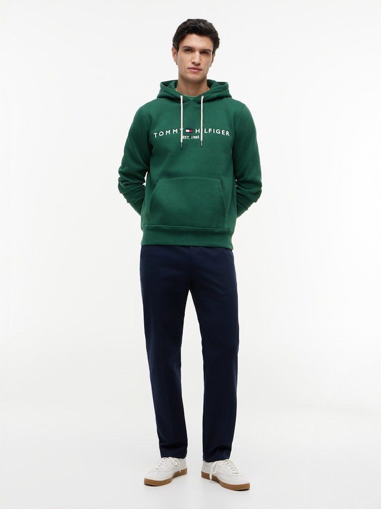 TOMMY HILFIGER TOMMY LOGO HOODY - STREET GREEN