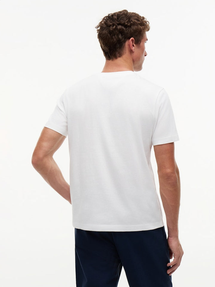 TOMMY HILFIGER SCRIPT STACK REGULAR TEE - WHITE
