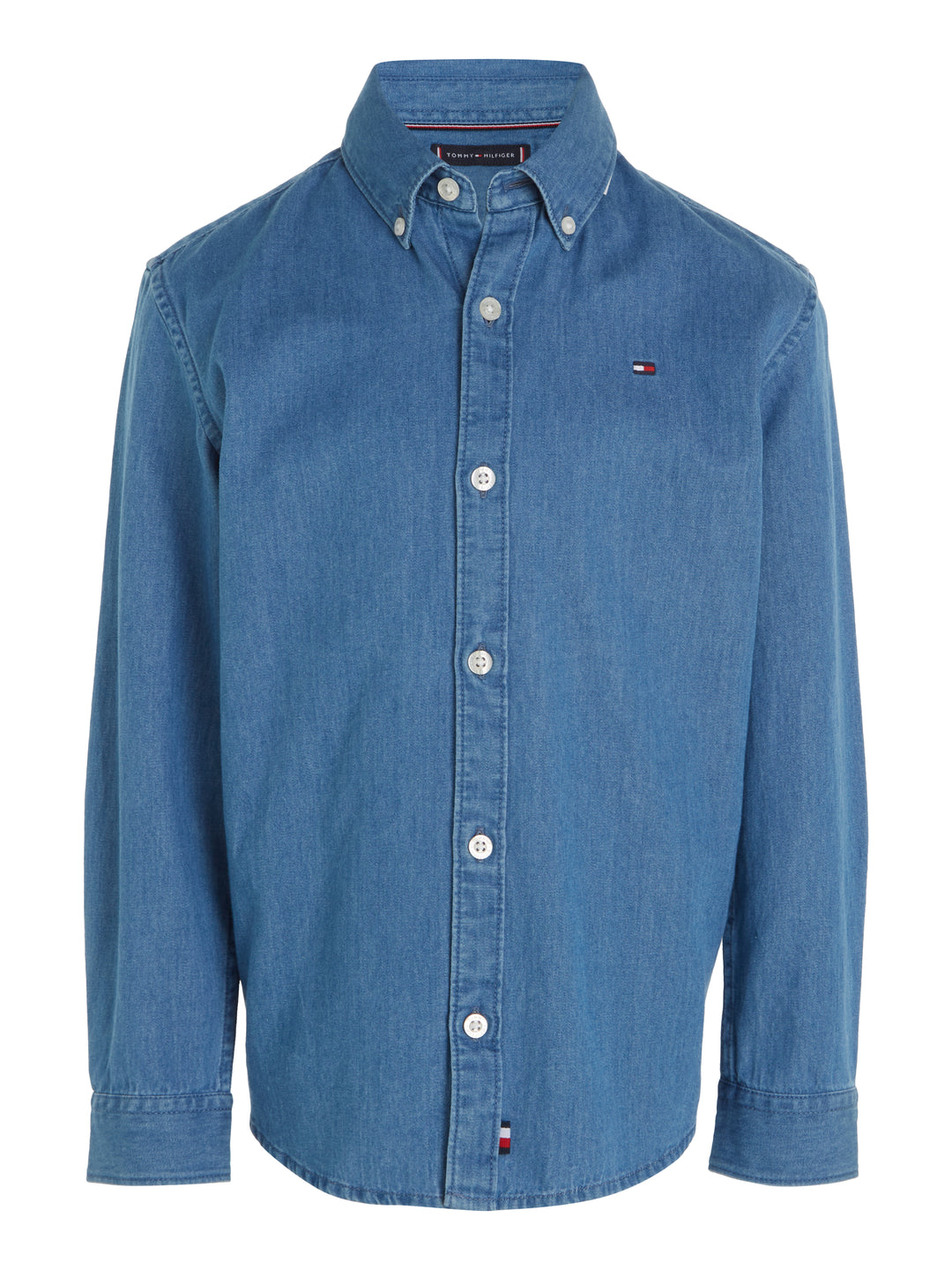 TH BOYS DENIM CHAMBRAY SHIRT - MID WASH