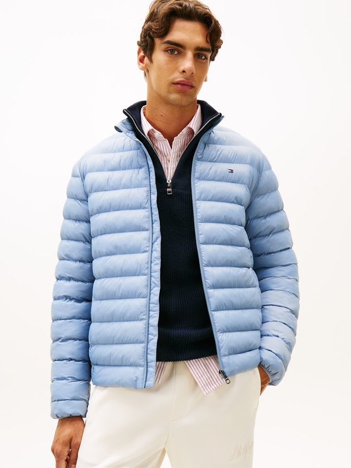 TOMMY HILFIGER PACKABLE RECYCLED JACKET - BRISK BLUE