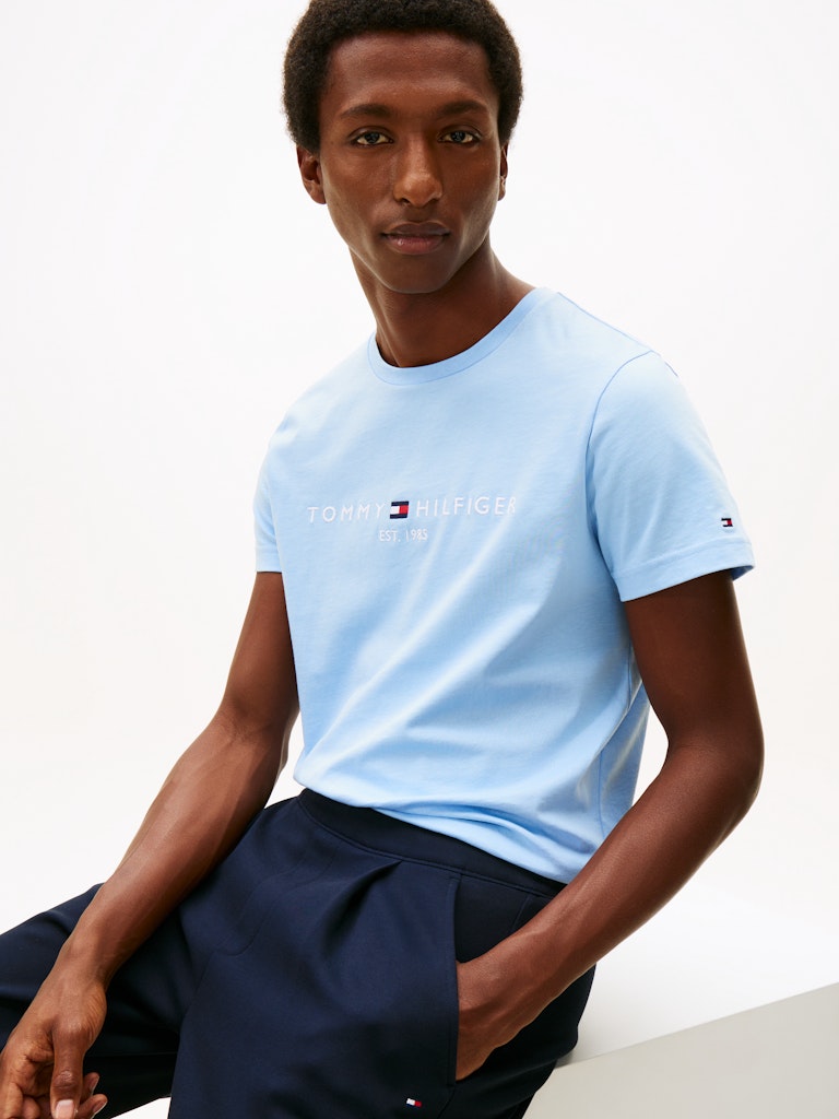 TOMMY HILFIGER TOMMY LOGO TEE - WELL WATER