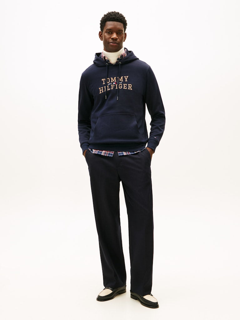TOMMY HILFIGER ICON INTECHNO HOODY - NAVY