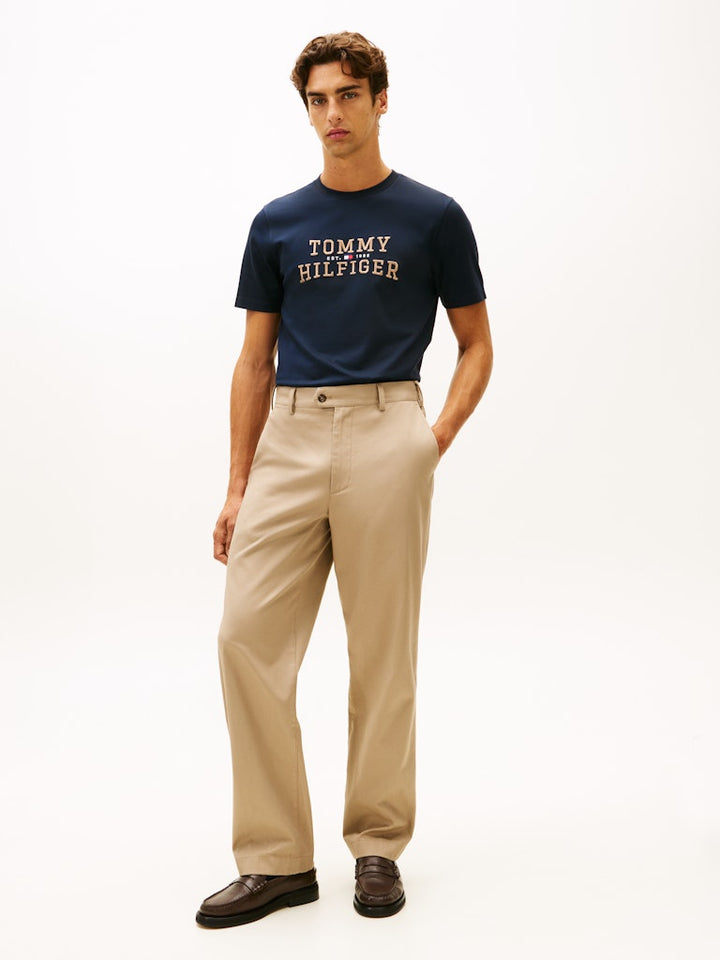 TOMMY HILFIGER ICON INTERLOCK TEE - NAVY