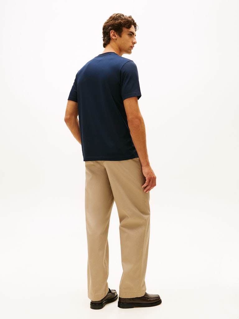 TOMMY HILFIGER ICON INTERLOCK TEE - NAVY