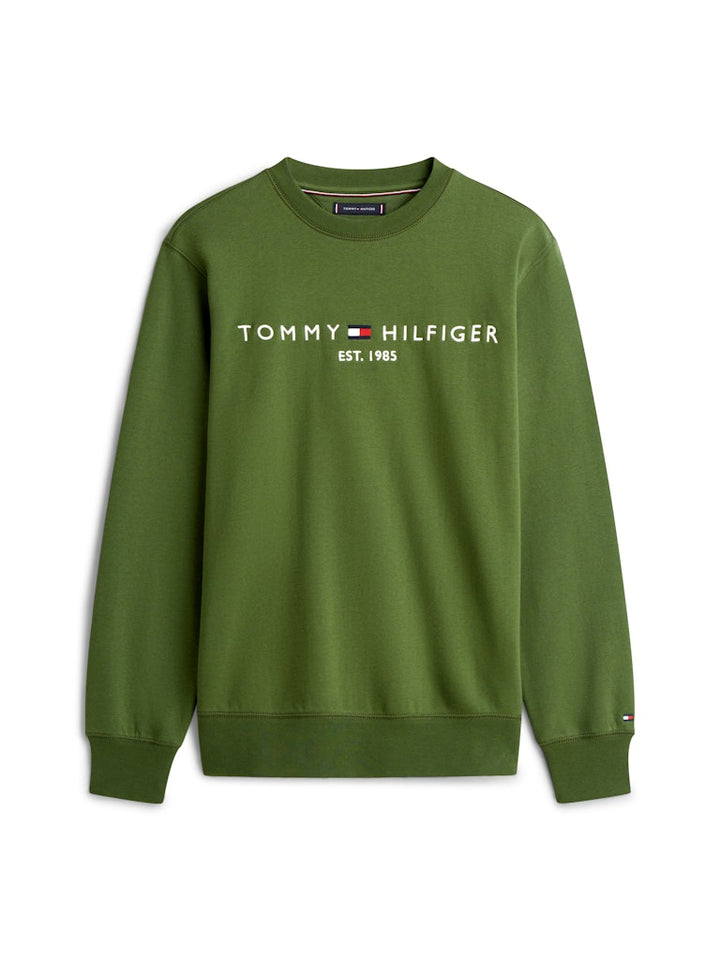 TOMMY HILFIGER TOMMY LOGO SWEATSHIRT - MOUNTAIN PINE