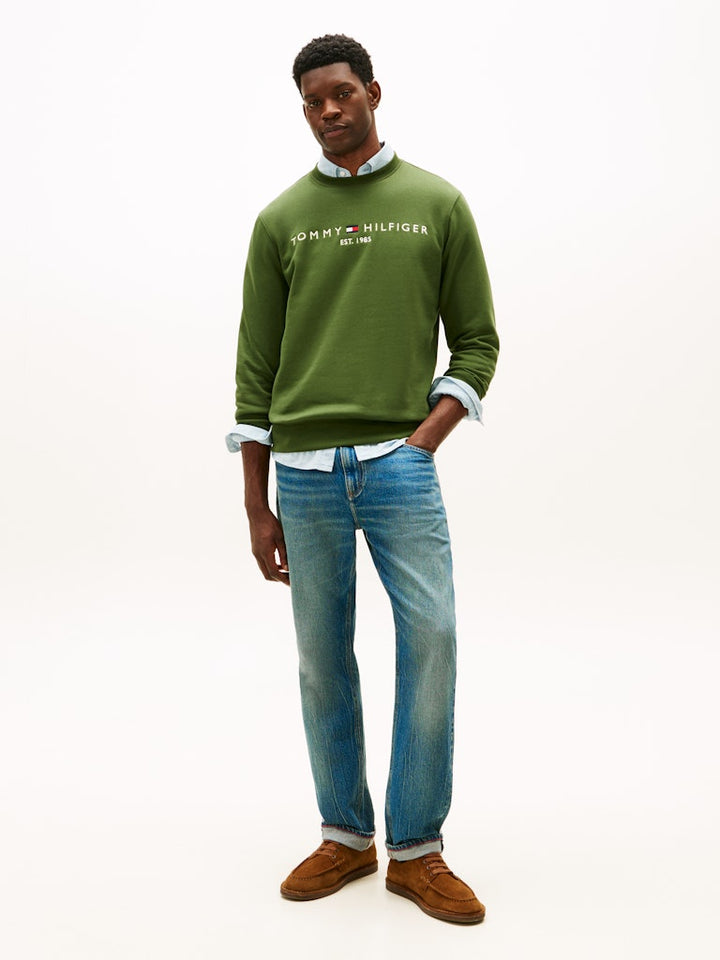 TOMMY HILFIGER TOMMY LOGO SWEATSHIRT - MOUNTAIN PINE