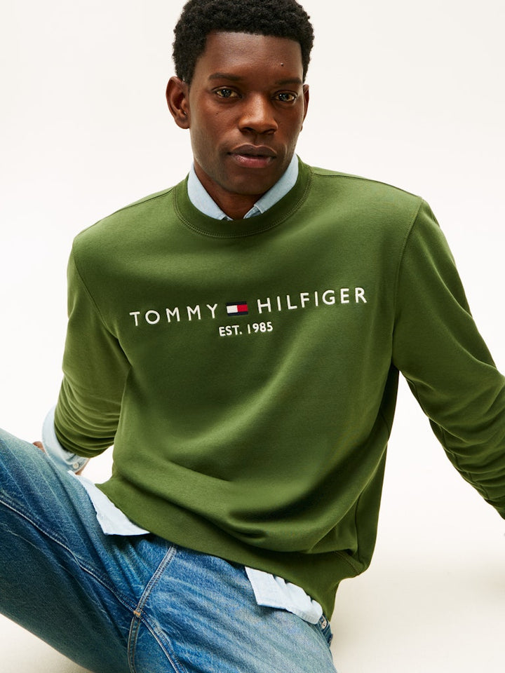 TOMMY HILFIGER TOMMY LOGO SWEATSHIRT - MOUNTAIN PINE