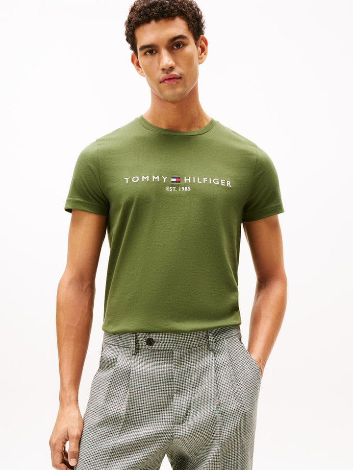 TOMMY HILFIGER TOMMY LOGO TEE - MOUNTAIN PINE
