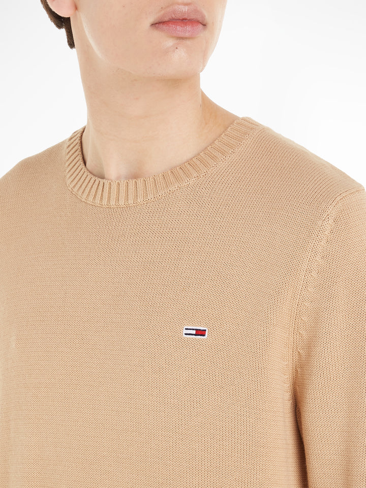 TJM ESSENTIAL CREW NECK SWEAT - SAND