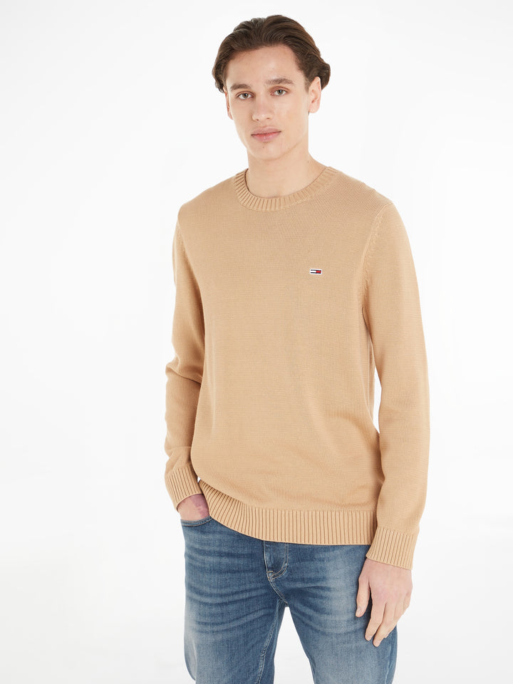 TJM ESSENTIAL CREW NECK SWEAT - SAND